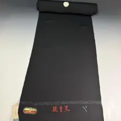 正絹 男物 羽二重 織重黒 石持黒紋付 反物 リメイク ハンドメイド