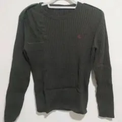 BURBERRY BLACK LABEL オリーブグリーンニット