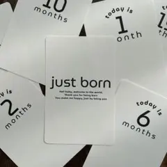 【韓国風】マンスリーカード｜ニューボーンフォト 月齢カード 手形