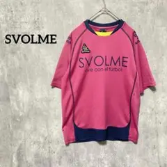 SVOLME ピンク　Tシャツ　スポーツウェア　レディース　ロゴ　ストレッチ