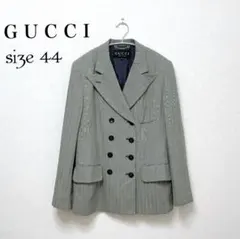 GUCCI グッチ テーラードジャケット ダブル ヘリンボーン ウール混 44のサムネイル