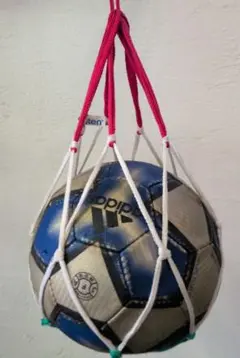ボールネット付！サッカーボール 4号 アディダス JFA検定球 ブルー×シルバーのサムネイル