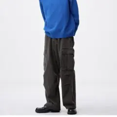 スーパーワイドデニムカーゴパンツ