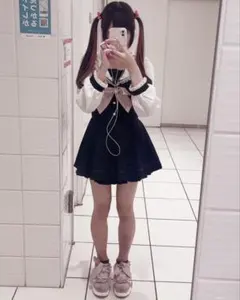 リズリサ セーラーカラーセットアップ黒