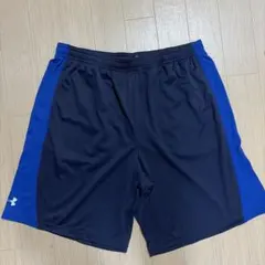 ②UNDER ARMOUR メンズ ハーフパンツ 2XL ネイビーのサムネイル
