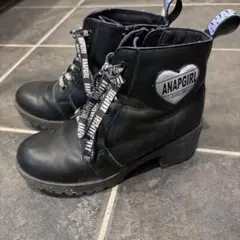 ANAPGIRL ブラックブーツ　23センチ