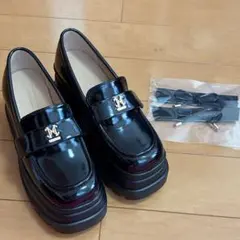 NICE CLAUP 2way仕様 トリプルソールローファー ブラック Sのサムネイル