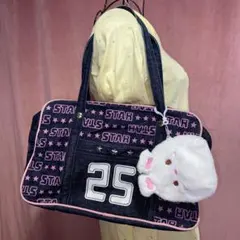 平成女児　デニム　バック　⭐︎スタッズ　y2k 00s レトロ　おまけ付