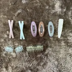 ヘアクリップ・ヘアピン 6個セット