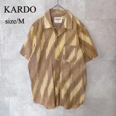 KARDO カルド イカット織り オープンカラーシャツ M 総柄 綿 - メルカリ