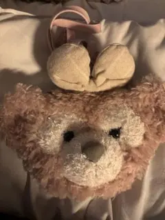 ShellieMay クマの顔ポーチ リボン付き　ディズニーランド•シー