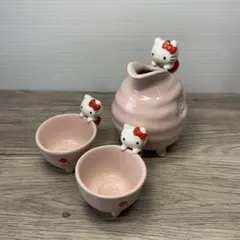 ハローキティ 徳利セット 陶器 ハローキティ 酒器セット 陶器製 キティ お猪口 徳利セット 【未使用