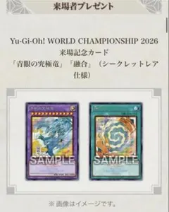 遊戯王 WCS2026 来場記念カード 青眼の究極竜 融合　未開封品 遊戯王 WCS 2026 来場記念カード 青眼の究極竜 融合 封筒未開封 - メルカリ