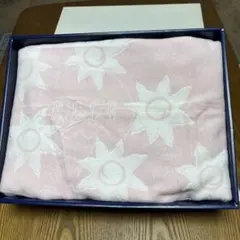 ELLE 花柄綿毛布