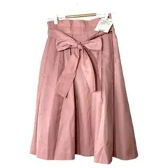 新品　couture broochウエストリボン フレアスカート ピンク 38のサムネイル