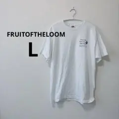 Tシャツ 【L】クルーネック 半袖 白 綿 50% 50% カジュアルのサムネイル