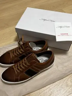 STEFANO ROSSI:レザースニーカー[ブラウン] 新品✨箱付きのサムネイル