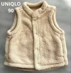 UNIQLO フリース　ベスト　ベビー　90