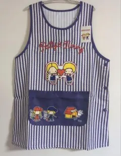 ストライプ柄キャラクターエプロン