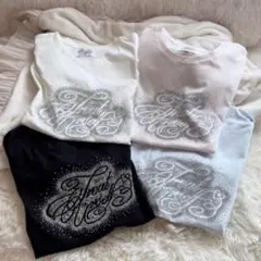 Treat ürself ラインストーン Tシャツ みずいろのサムネイル