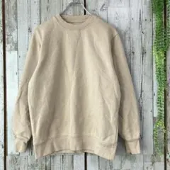☆無印良品 良品計画☆良品☆トレーナー スウェット 裏起毛 M ベージュ メンズのサムネイル