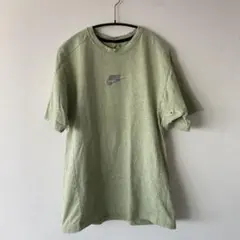 ナイキ　NIKE　半袖Tシャツ　グリーン　センターロゴ　メンズM