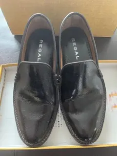 REGAL ブラック レザー ローファー