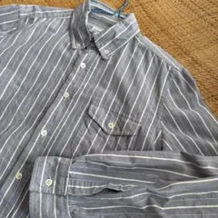 Steven alanスティーブンアラン ストライプシャツ Mサイズ　USA製