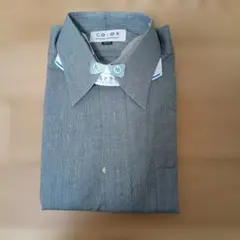 長袖 ワイシャツ メンズ グレー Mサイズ