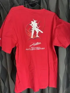 鹿島アントラーズ　ANTLERS REPORT 赤 Tシャツ　Lサイズ