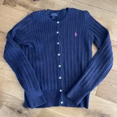 美品　Polo Ralph Lauren ケーブルニット　カーディガン　160
