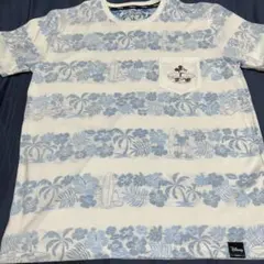 Disney ミッキー サーフ柄 ポケットTシャツ ホワイト LLのサムネイル
