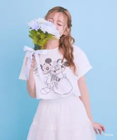 新作完売品 Areeam ディズニーコラボ ミッキー＆ミニーTシャツのサムネイル