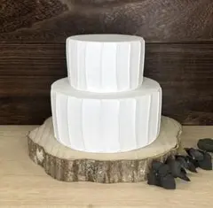 クレイケーキ　2段ケーキ ストライプ　Φ10cm Φ15cm