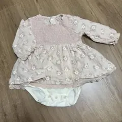 petit main 花柄ロンパース・カバーオール