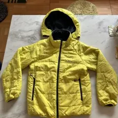 モンベル　サーマラップ パーカ Kid's 150センチ　レモンイエロー　紺