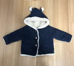 極美品 未使用GAP クマ耳フードボアジャケット アウター 3-6m