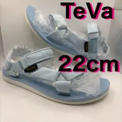良品　22cm Teva レアカラー　ライトブルー クリーニング済みのサムネイル