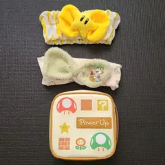 ユニバ　USJ　 マリオ　ニンテンドーグッズ☆　ガジェットポーチとヘアバンド