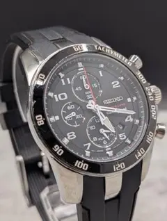 SEIKO Sportura クロノグラフ FCバルセロナモデル ブラック文字盤