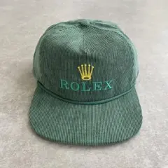 ROLEX ロレックス コーデュロイキャップ CAP 刺繍ロゴ