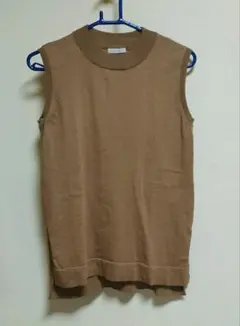 Te chichi　ノースリーブ ニット サマーニット ベージュ　美品