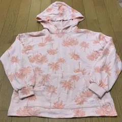 BILLABONG 薄ピンク　パーカー　130