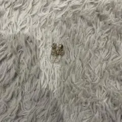 DIOR Dior ディオール　ピアス　パープル　リボン　　片耳　本物