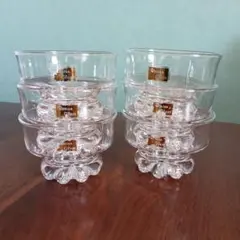 昭和レトロ レトロポップ キムラガラス デザートグラス 6個セット