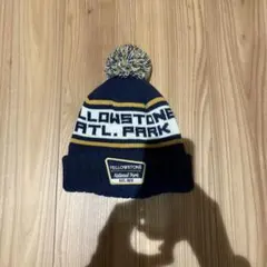 YELLOWSTONE National Park ボンボンニット帽 ネイビー