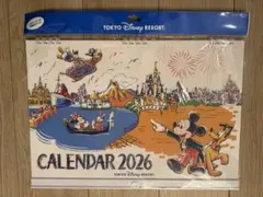 即発送 東京ディズニーリゾート カレンダー 2026 壁掛けタイプ ビニール袋付