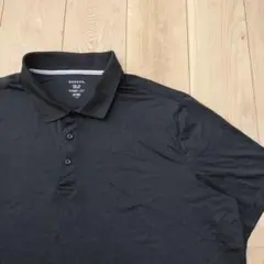 US古着 ポロシャツ ジョージ GEORGE ブラック 黒 2XL