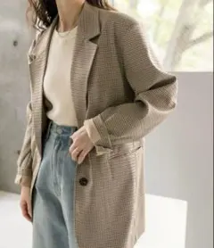 mystic チェックBIGジャケット