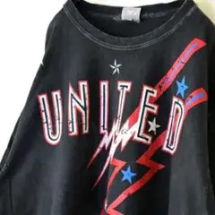 フルーツオブザルーム ユナイテッド アメリカ Tシャツ L ブラック 黒 古着